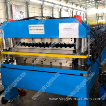 High speed double layer glazed ibr roof machine